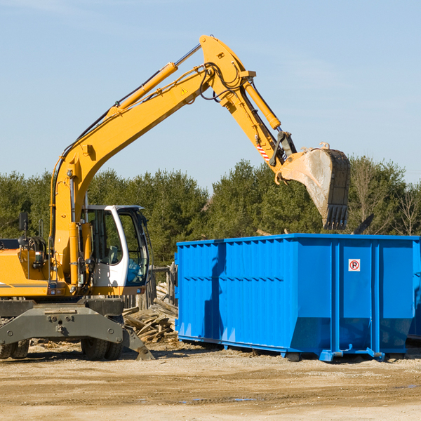 what happens if the residential dumpster is damaged or stolen during rental in Clearfield